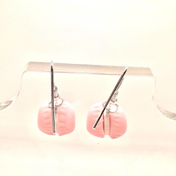 Macaron Cookie Earrings - Snack Earrings - Novelty Earrings- Food Earrings - Picture 5 of 11